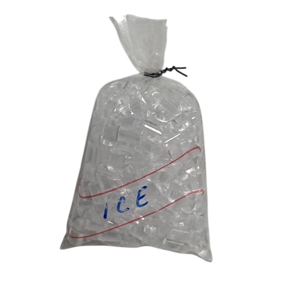 Miniature Bag of Ice Cubes Prop Crafting Model Display Dollhouse